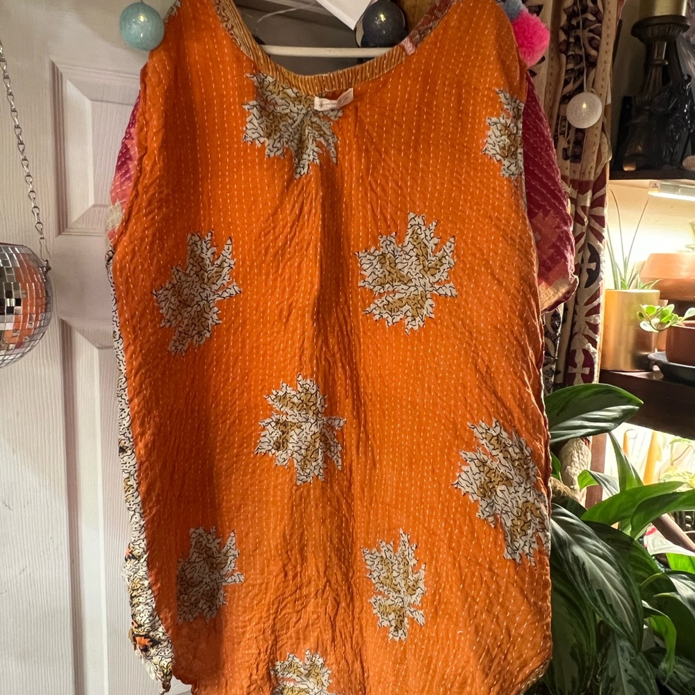 Kantha Bae Reversible! Bohemian Patchwork Top - M… - image 4